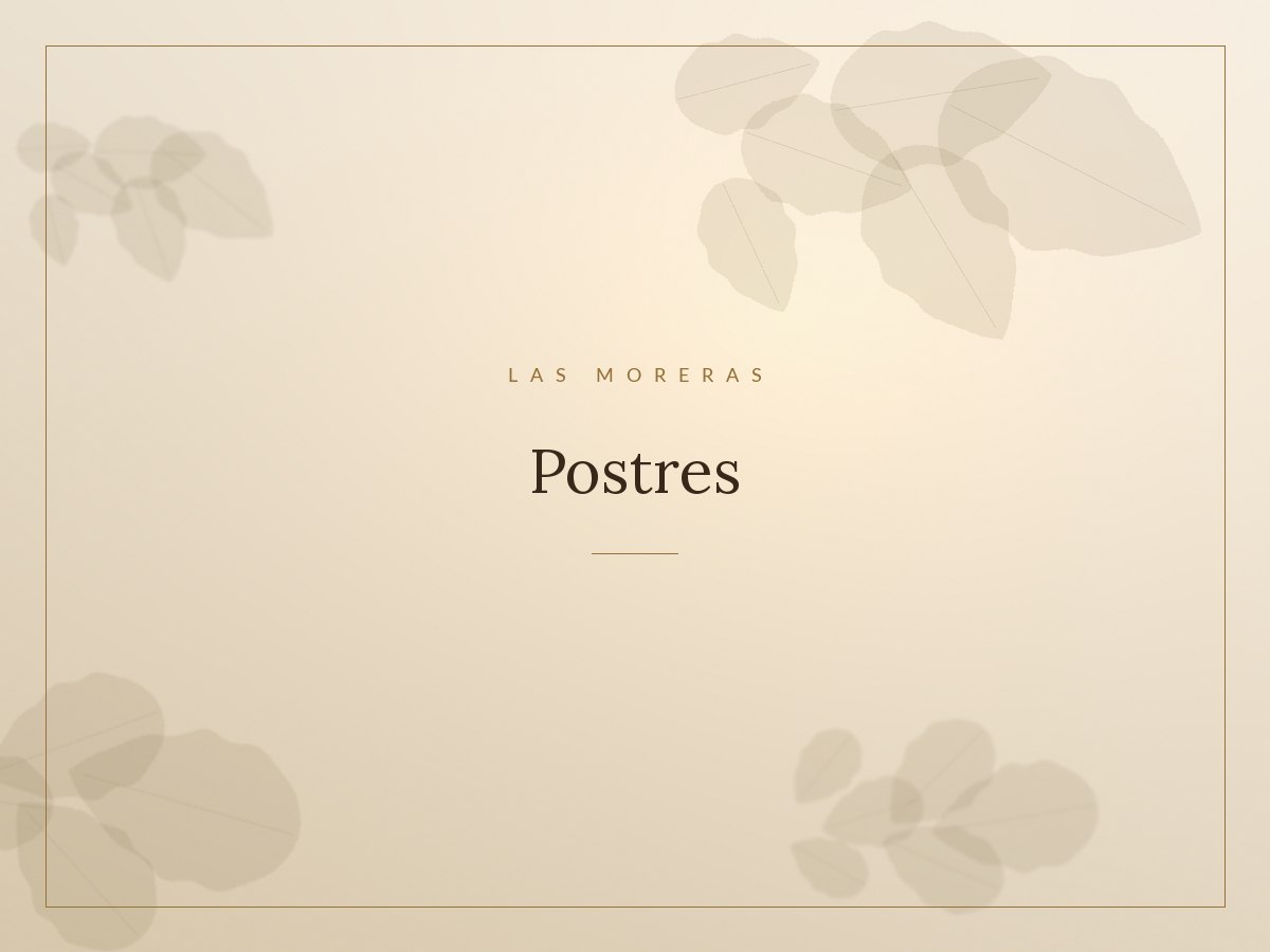 Postre casero