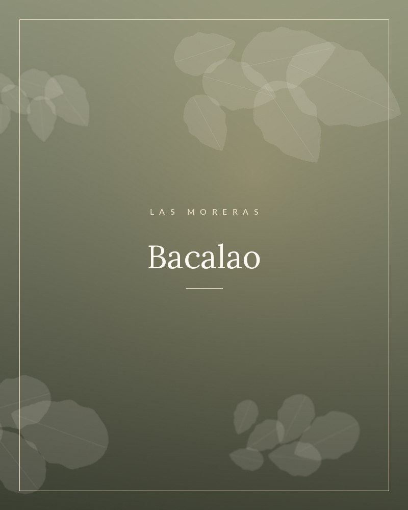 Bacalao elaborado en el Restaurante Las Moreras