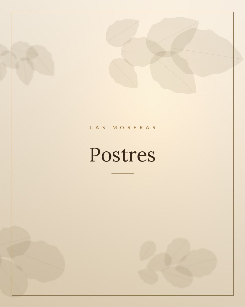 Postre casero del Restaurante Las Moreras