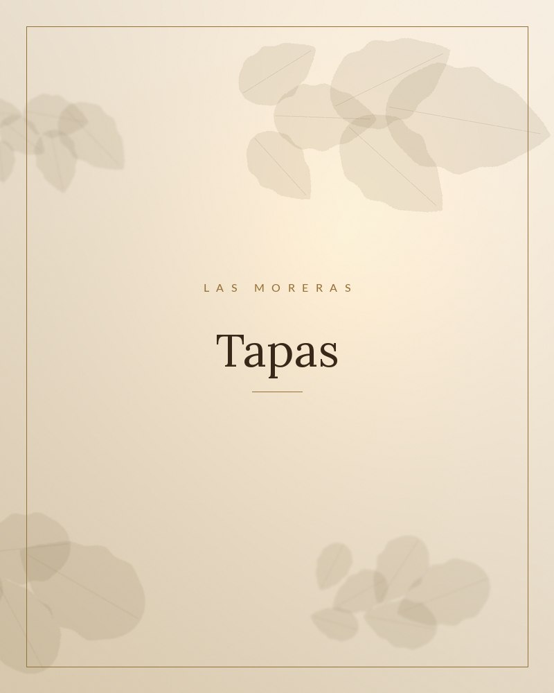 Tapas variadas para compartir en Las Moreras