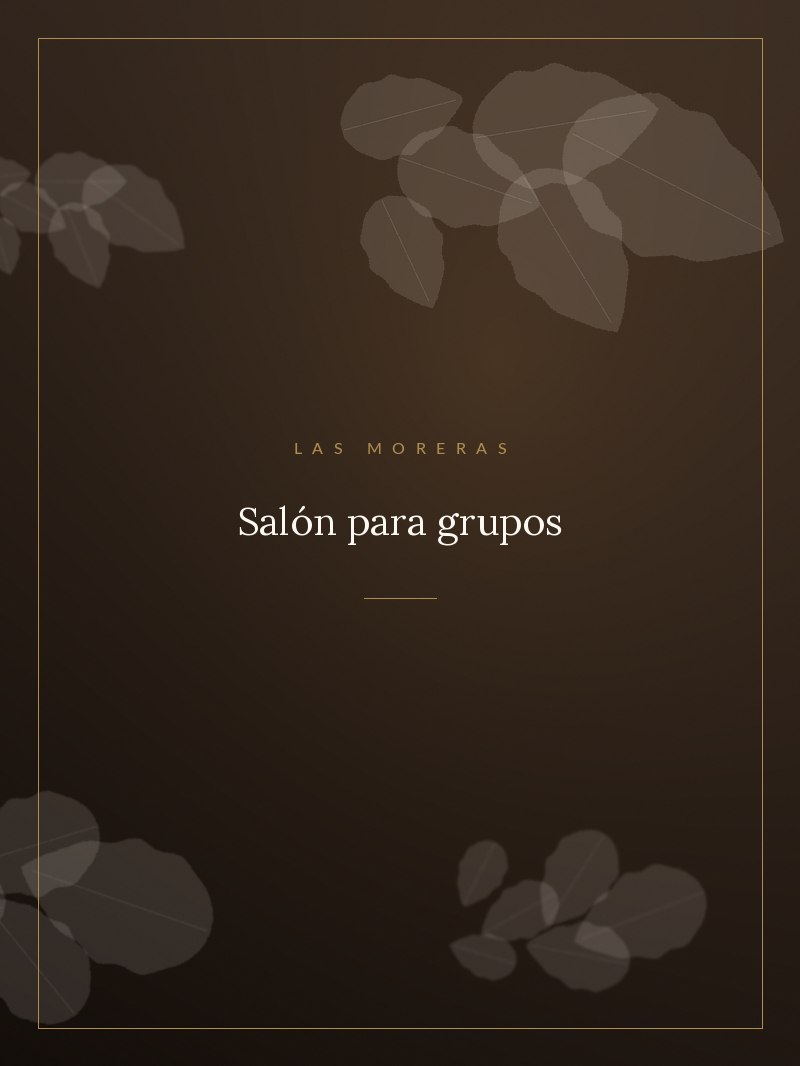 Salón para grupos del Restaurante Las Moreras